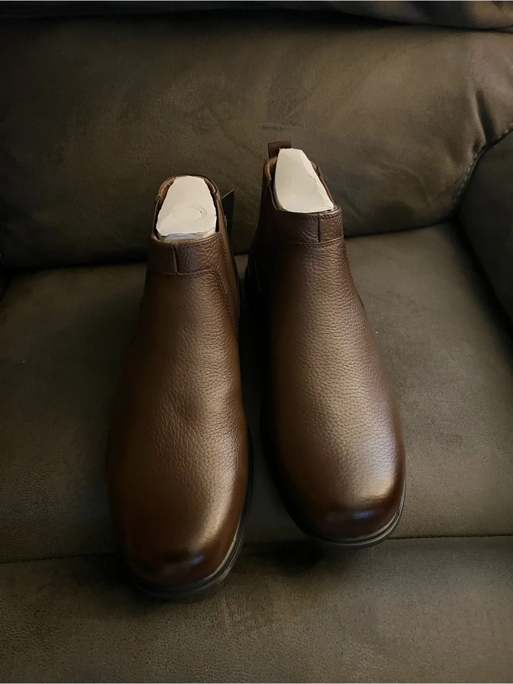 Florsheim Brown Leather Chelsea Boot Slip-On